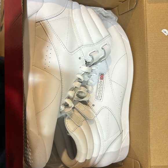 Reebok Women's Freestyle High Top Sneaker - Picture 2 of 2